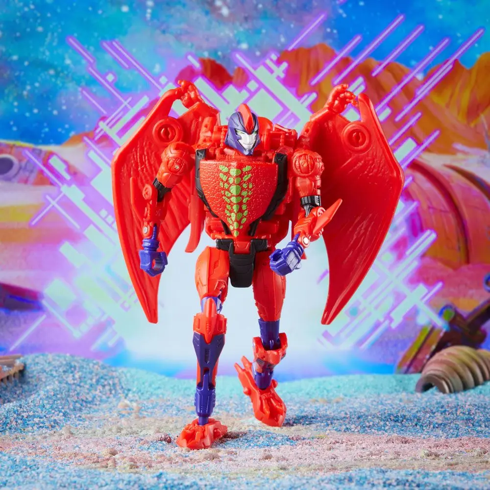 Transformers Generations Legacy Buzzworthy Bumblebee Deluxe Class Actionfigur 2022 Evil Predacon Terrorsaur 14 cm Produktfoto