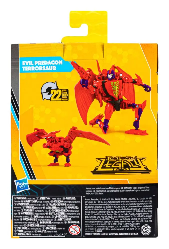 Transformers Generations Legacy Buzzworthy Bumblebee Deluxe Class Actionfigur 2022 Evil Predacon Terrorsaur 14 cm Produktfoto