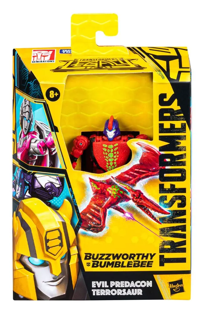Transformers Generations Legacy Buzzworthy Bumblebee Deluxe Class Actionfigur 2022 Evil Predacon Terrorsaur 14 cm Produktfoto