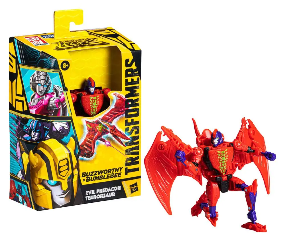 Transformers Generations Legacy Buzzworthy Bumblebee Deluxe Class Actionfigur 2022 Evil Predacon Terrorsaur 14 cm Produktfoto
