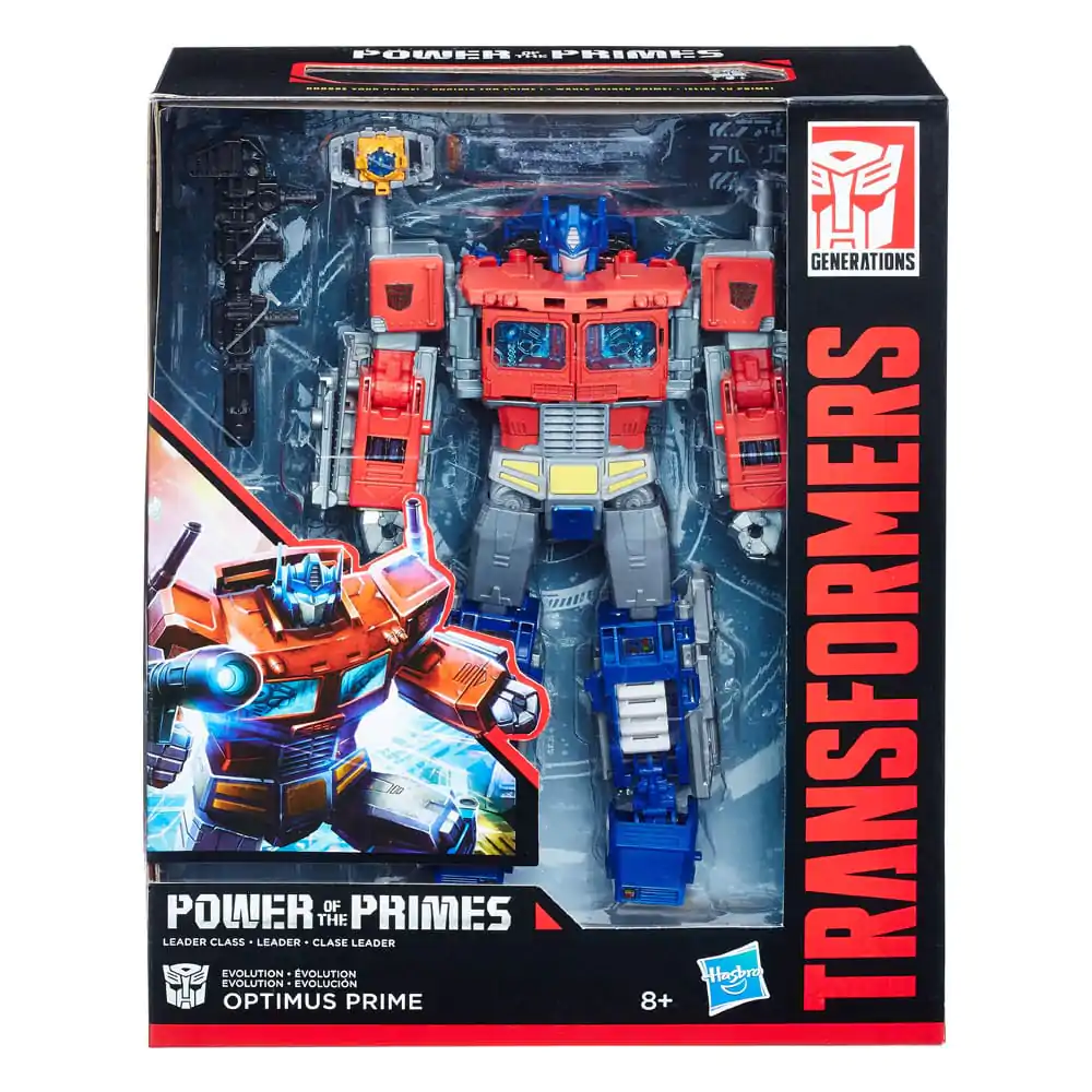 Transformers Generations Power of the Primes Leader Class Actionfigur Evolution Optimus Prime 22 cm Produktfoto