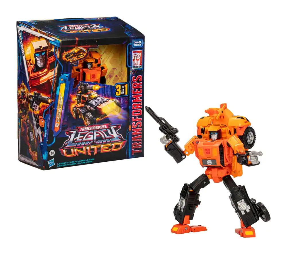 Transformers Generations Legacy United Leader Class Actionfigur G1 Triple Changer Sandstorm 19 cm Produktfoto