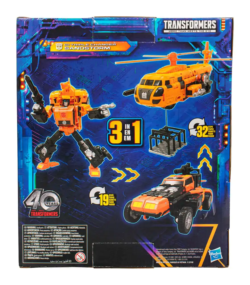 Transformers Generations Legacy United Leader Class Actionfigur G1 Triple Changer Sandstorm 19 cm Produktfoto