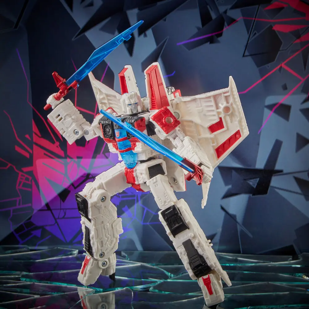 Transformers: Shattered Glass Voyager Class Action-Figur 2021 Starscream 18 cm Produktfoto