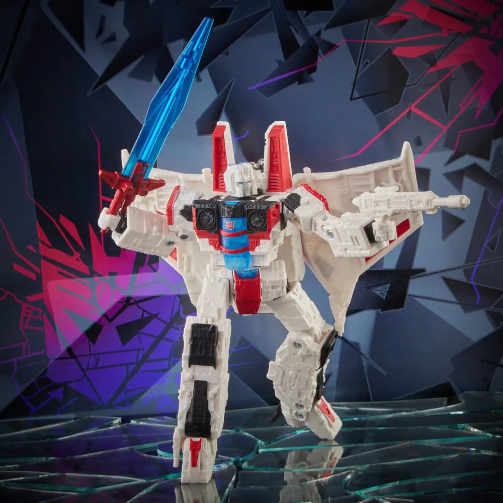 Transformers: Shattered Glass Voyager Class Action-Figur 2021 Starscream 18 cm Produktfoto
