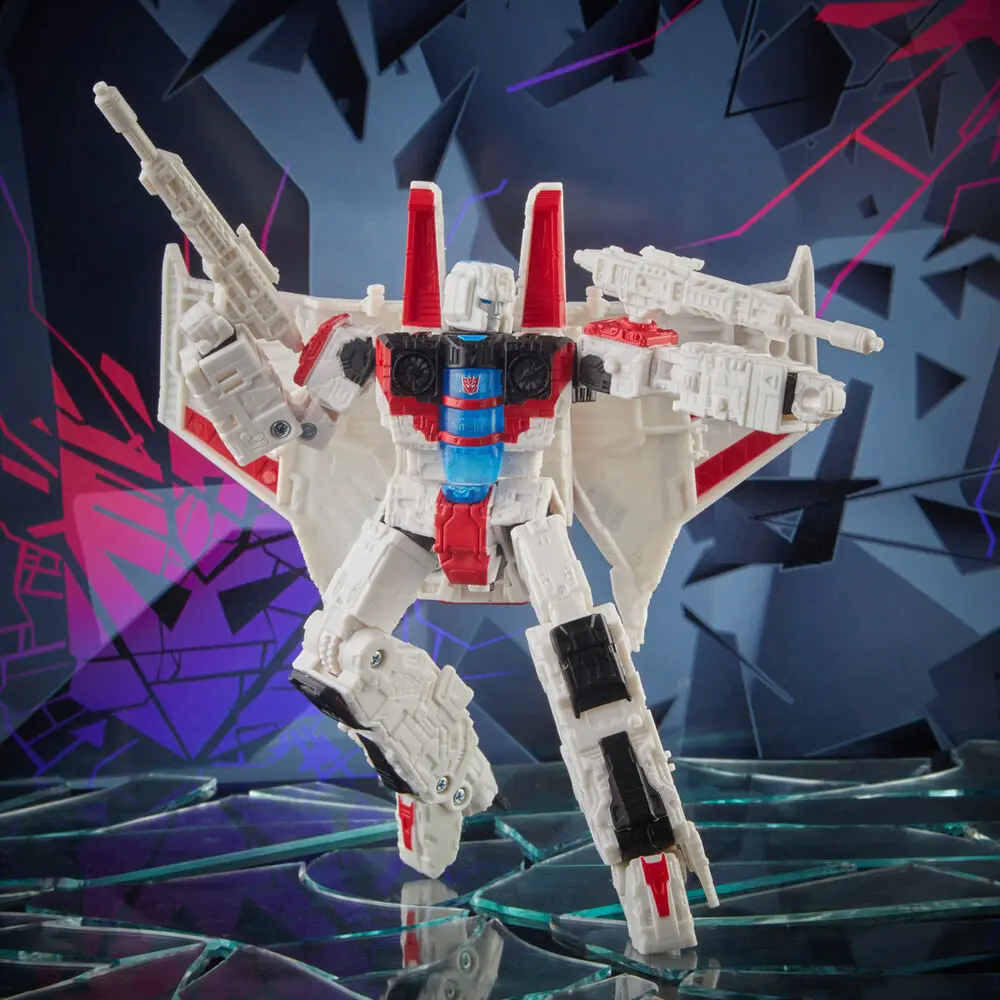 Transformers: Shattered Glass Voyager Class Action-Figur 2021 Starscream 18 cm Produktfoto