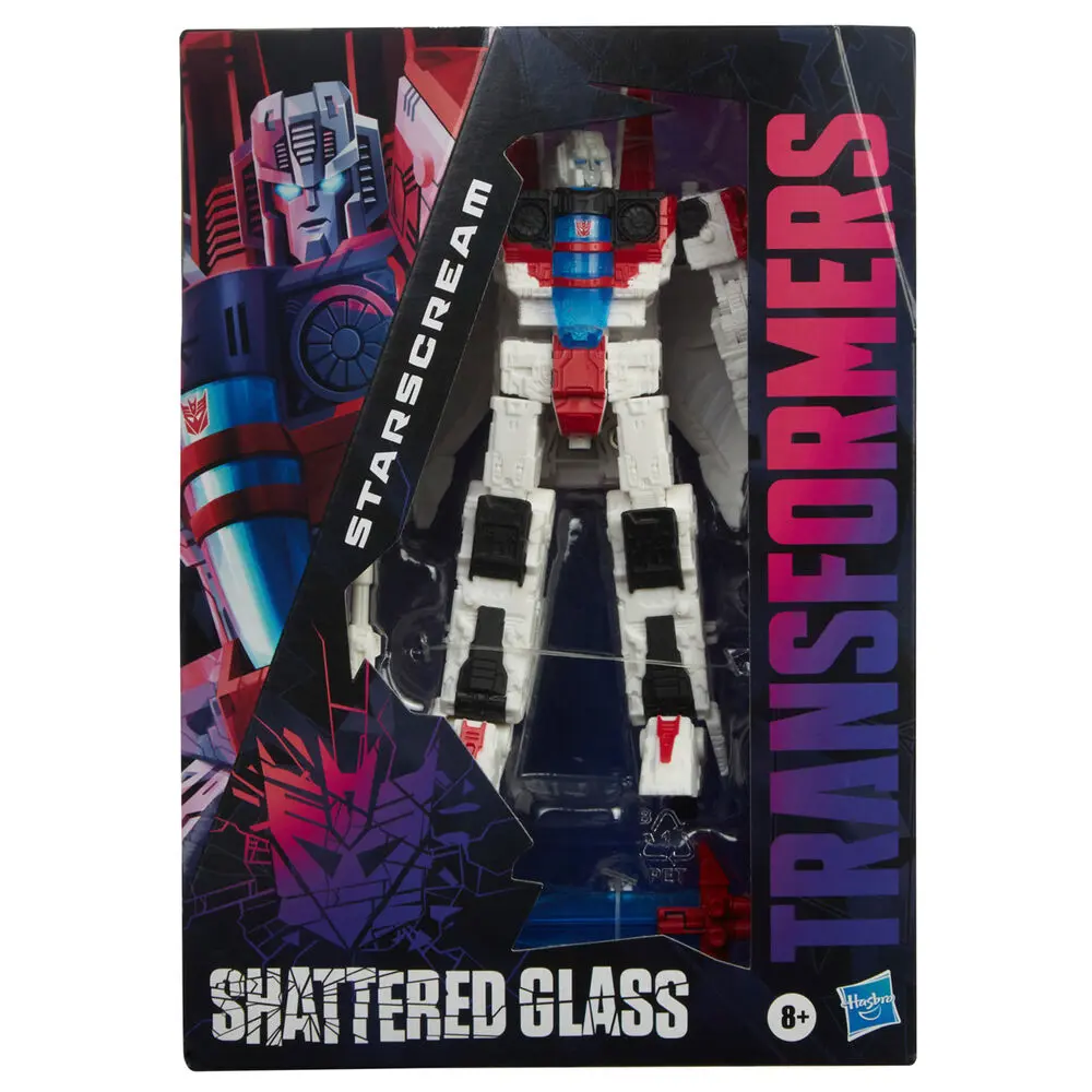 Transformers: Shattered Glass Voyager Class Action-Figur 2021 Starscream 18 cm Produktfoto