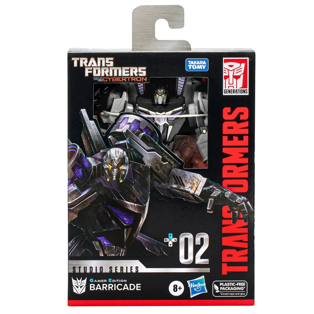 Transformers Generations Studio Series Deluxe Class Action Figur Gamer Edition Barricade 11 cm Produktfoto