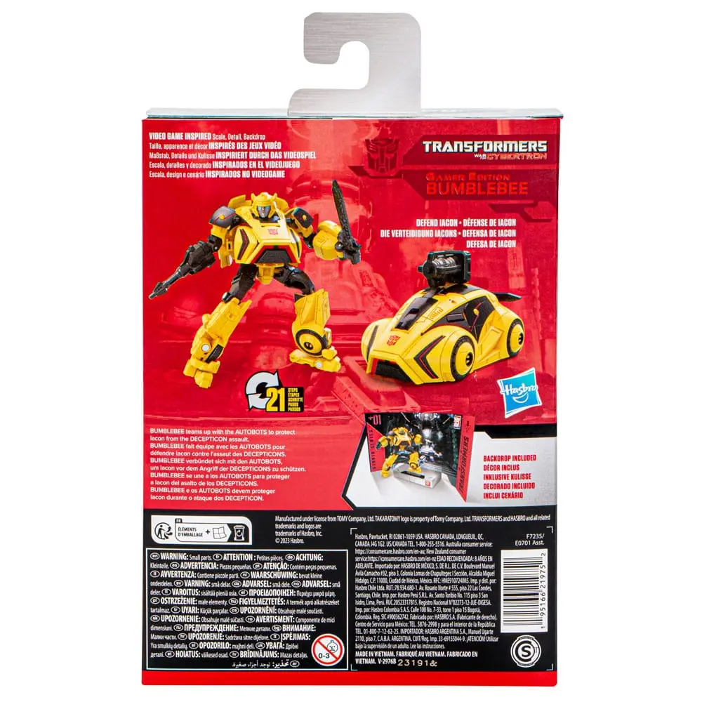 Transformers Generations Studio Series Deluxe Class Action Figure Gamer Edition Bumblebee 11 cm Produktfoto