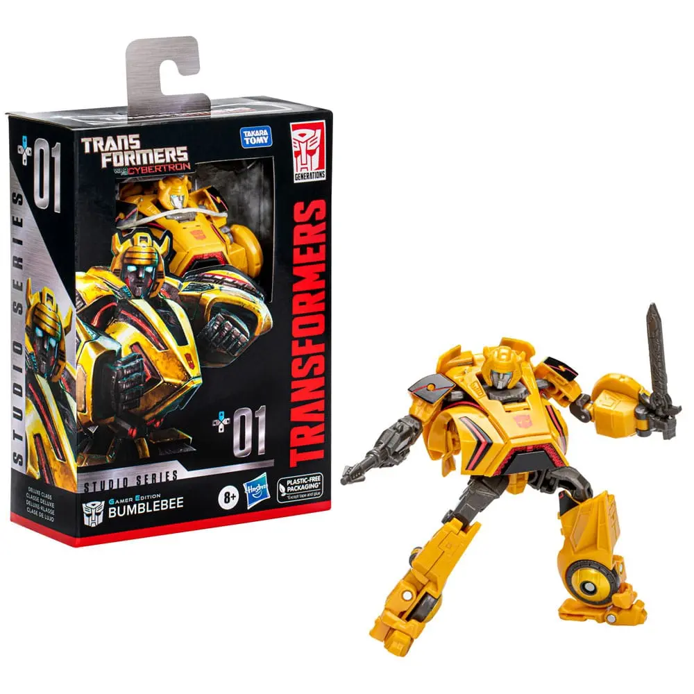 Transformers Generations Studio Series Deluxe Class Action Figure Gamer Edition Bumblebee 11 cm Produktfoto