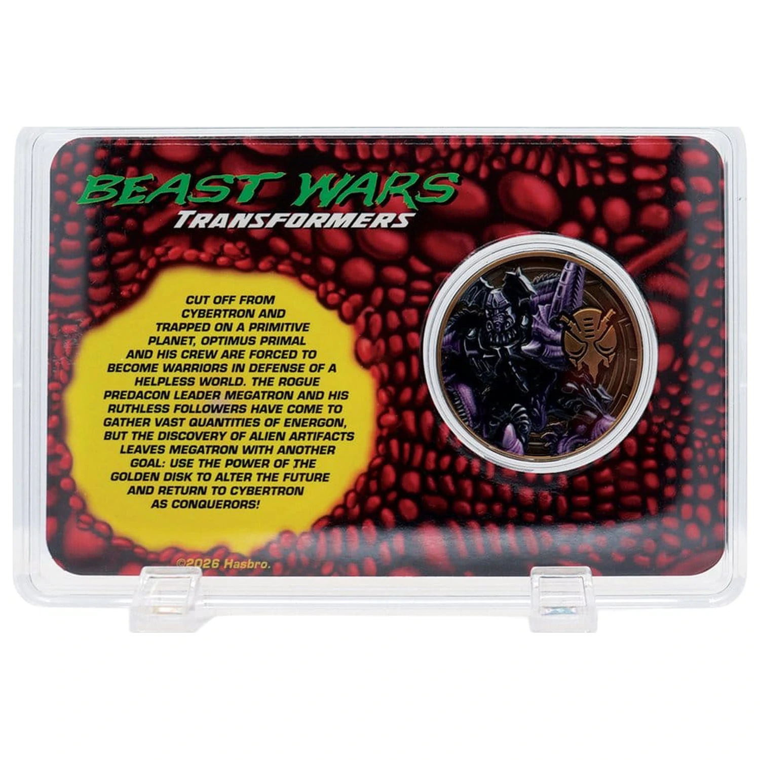 Transformers Sammelmünze Beast Wars 30. Jubiläum Limited Edition Produktfoto
