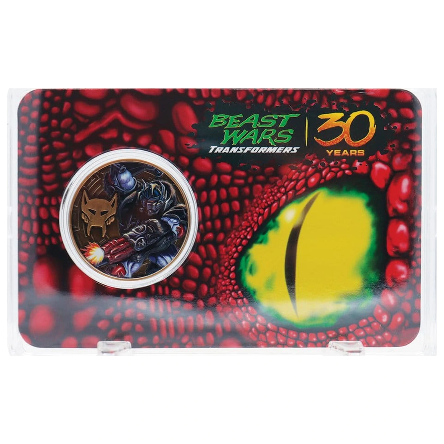 Transformers Sammelmünze Beast Wars 30. Jubiläum Limited Edition Produktfoto