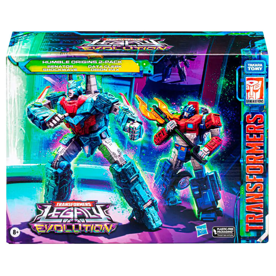 Transformers Legacy Evolution Rise of Tyranny Humble Origins Data Cleark &amp; Senator 2-er Figurn set 17,5cm Produktfoto