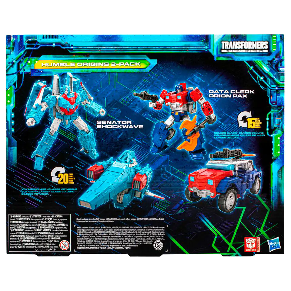 Transformers Legacy Evolution Rise of Tyranny Humble Origins Data Cleark &amp; Senator 2-er Figurn set 17,5cm Produktfoto