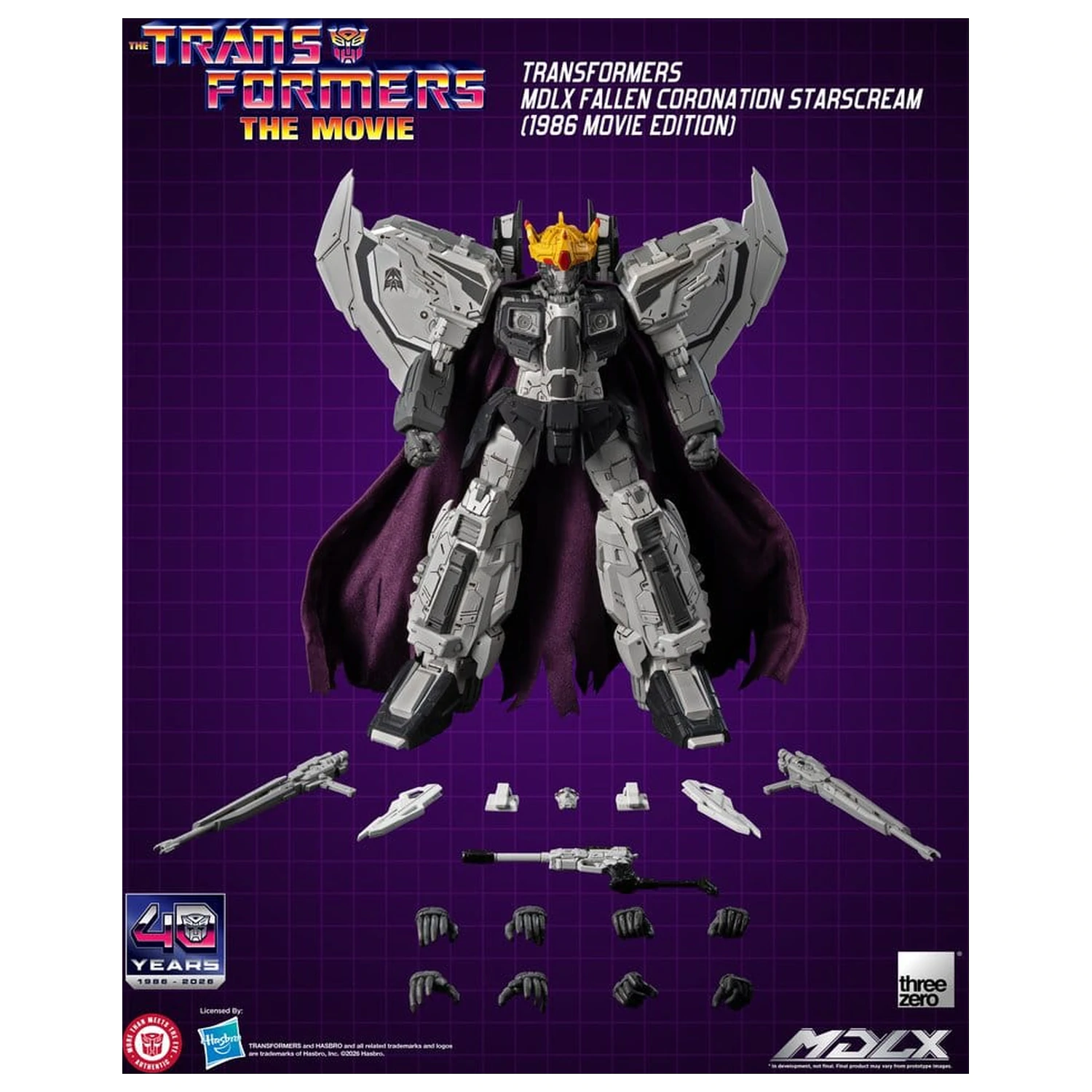 Transformers MDLX Actionfigur Fallen Coronation Starscream (1986 Movie Edition) 20 cm Produktfoto