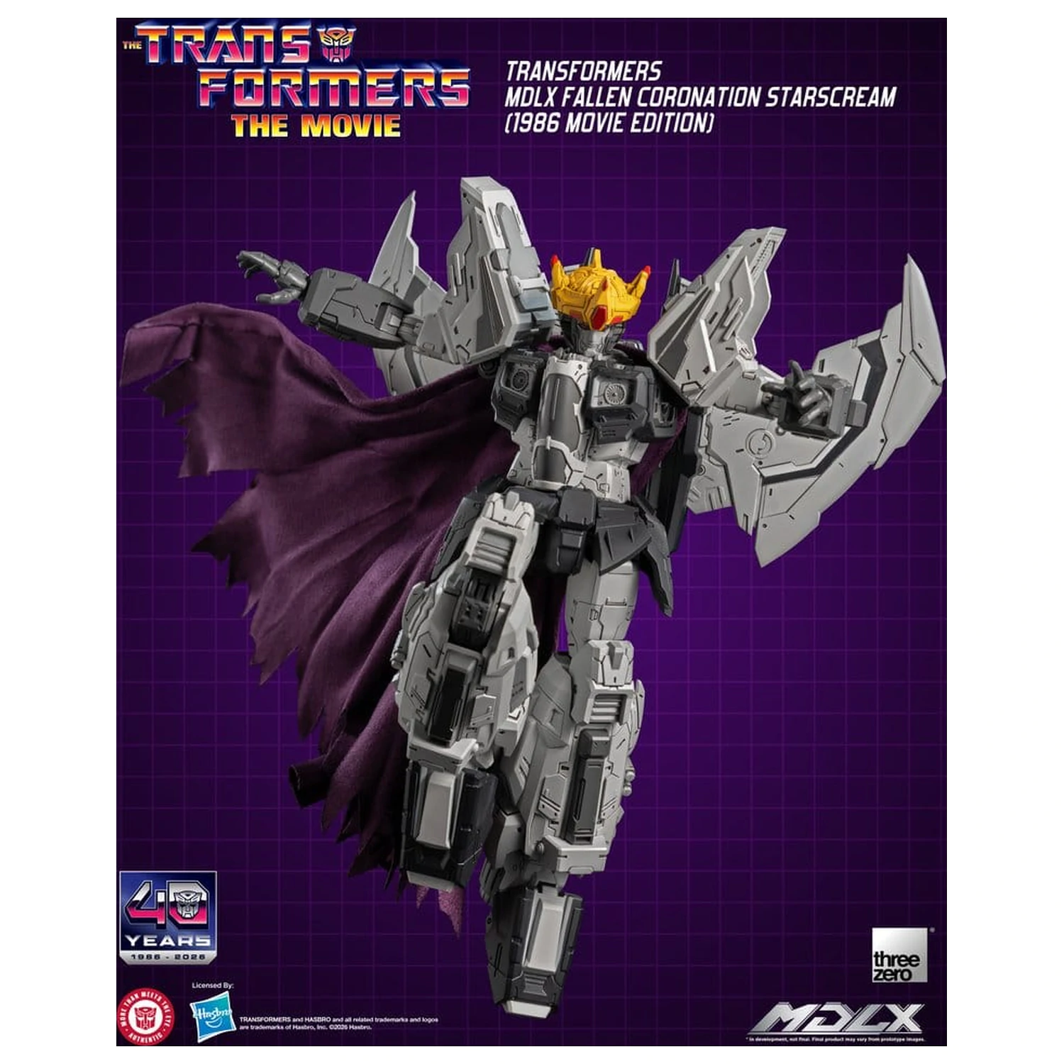 Transformers MDLX Actionfigur Fallen Coronation Starscream (1986 Movie Edition) 20 cm Produktfoto