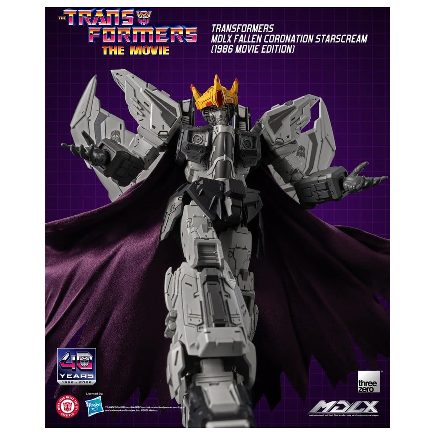 Transformers MDLX Actionfigur Fallen Coronation Starscream (1986 Movie Edition) 20 cm Produktfoto