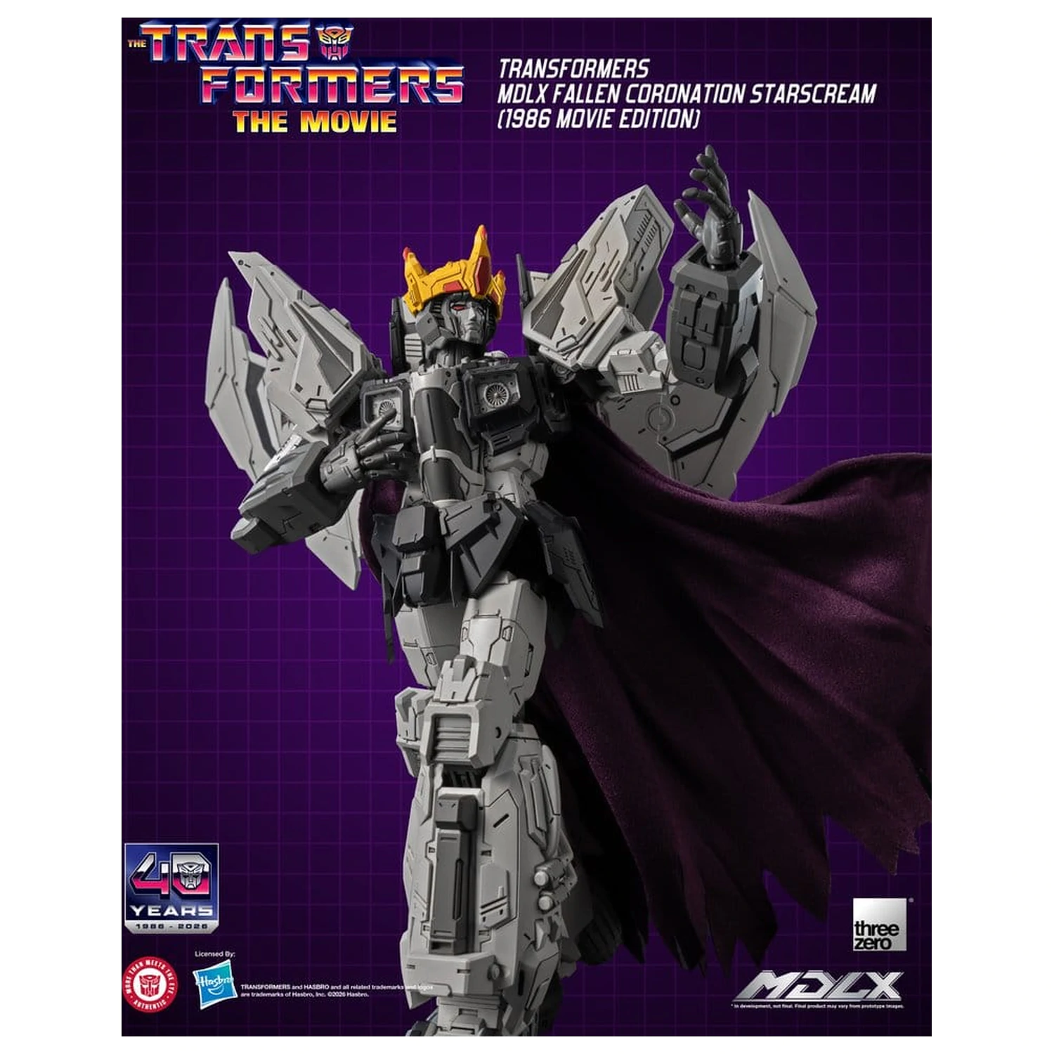 Transformers MDLX Actionfigur Fallen Coronation Starscream (1986 Movie Edition) 20 cm Produktfoto