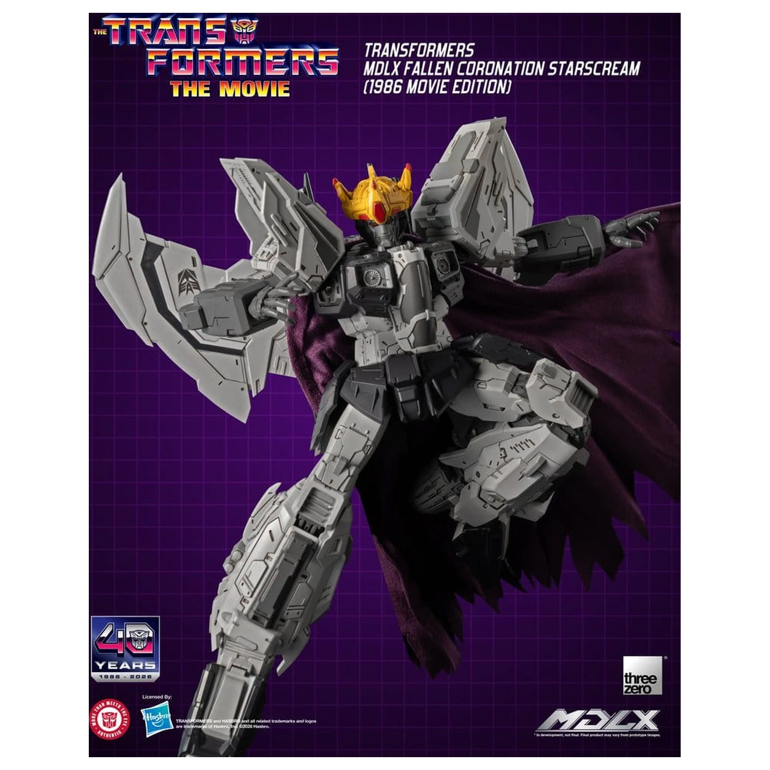 Transformers MDLX Actionfigur Fallen Coronation Starscream (1986 Movie Edition) 20 cm Produktfoto