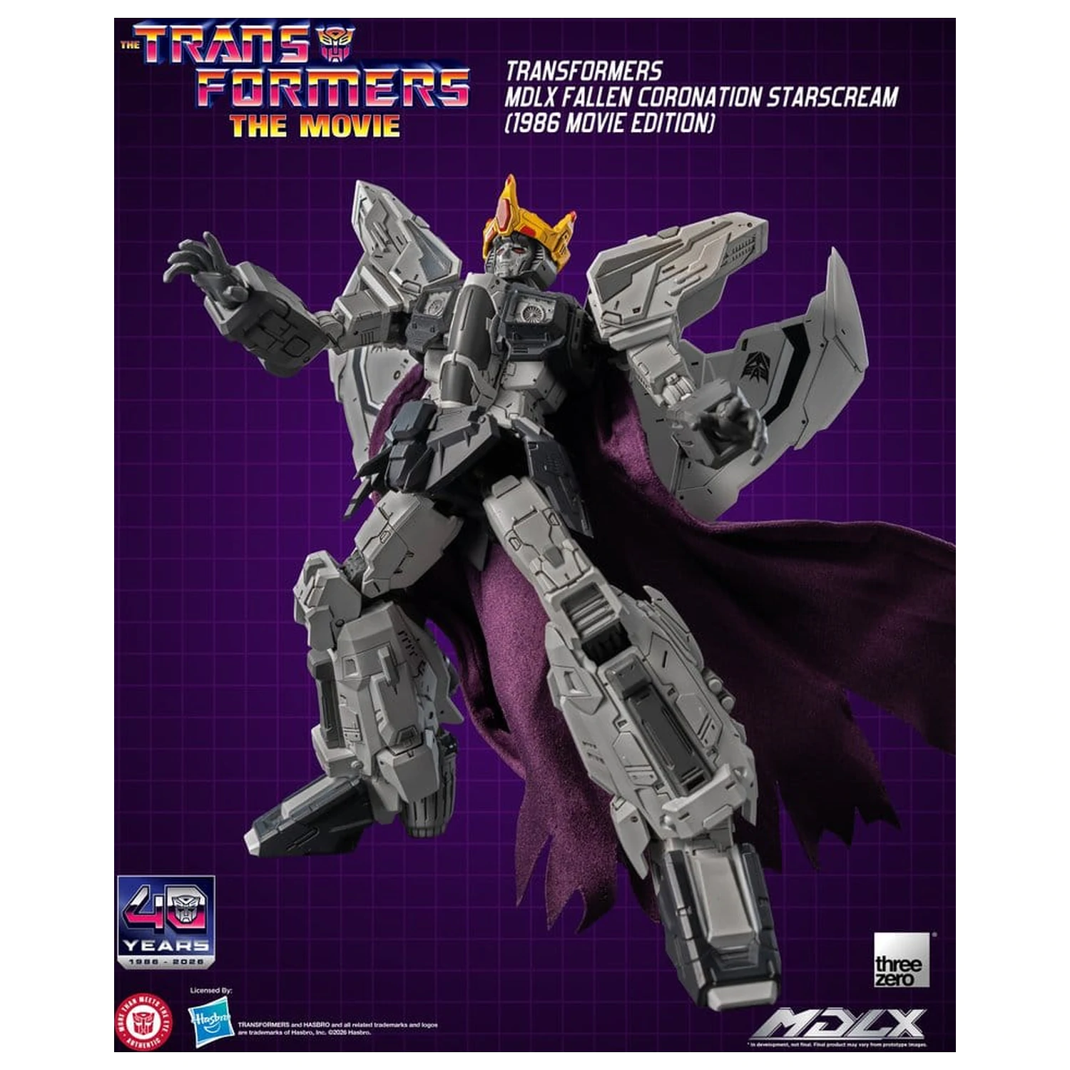 Transformers MDLX Actionfigur Fallen Coronation Starscream (1986 Movie Edition) 20 cm Produktfoto