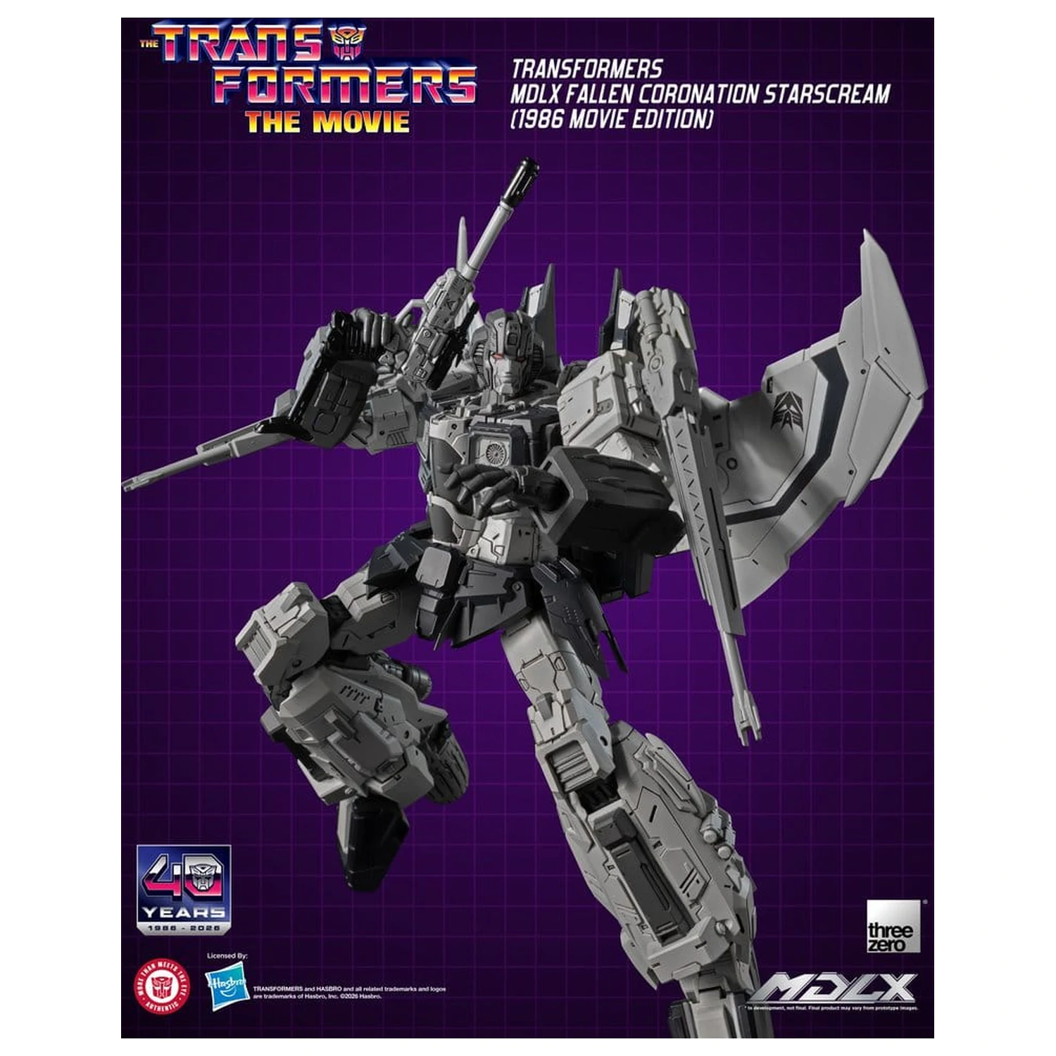 Transformers MDLX Actionfigur Fallen Coronation Starscream (1986 Movie Edition) 20 cm Produktfoto