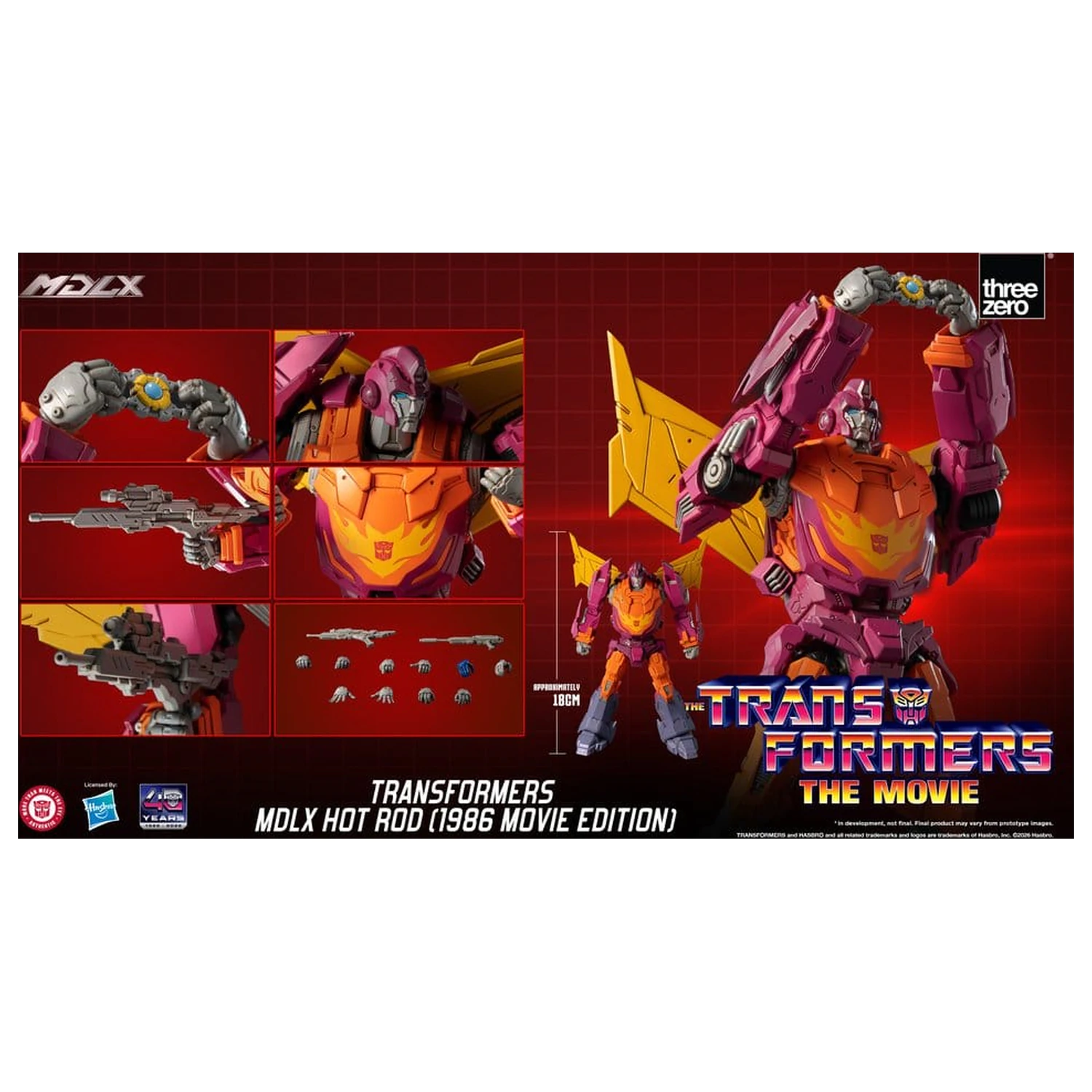 Transformers MDLX Actionfigur Hot Rod (1986 Movie Edition) 18 cm Produktfoto