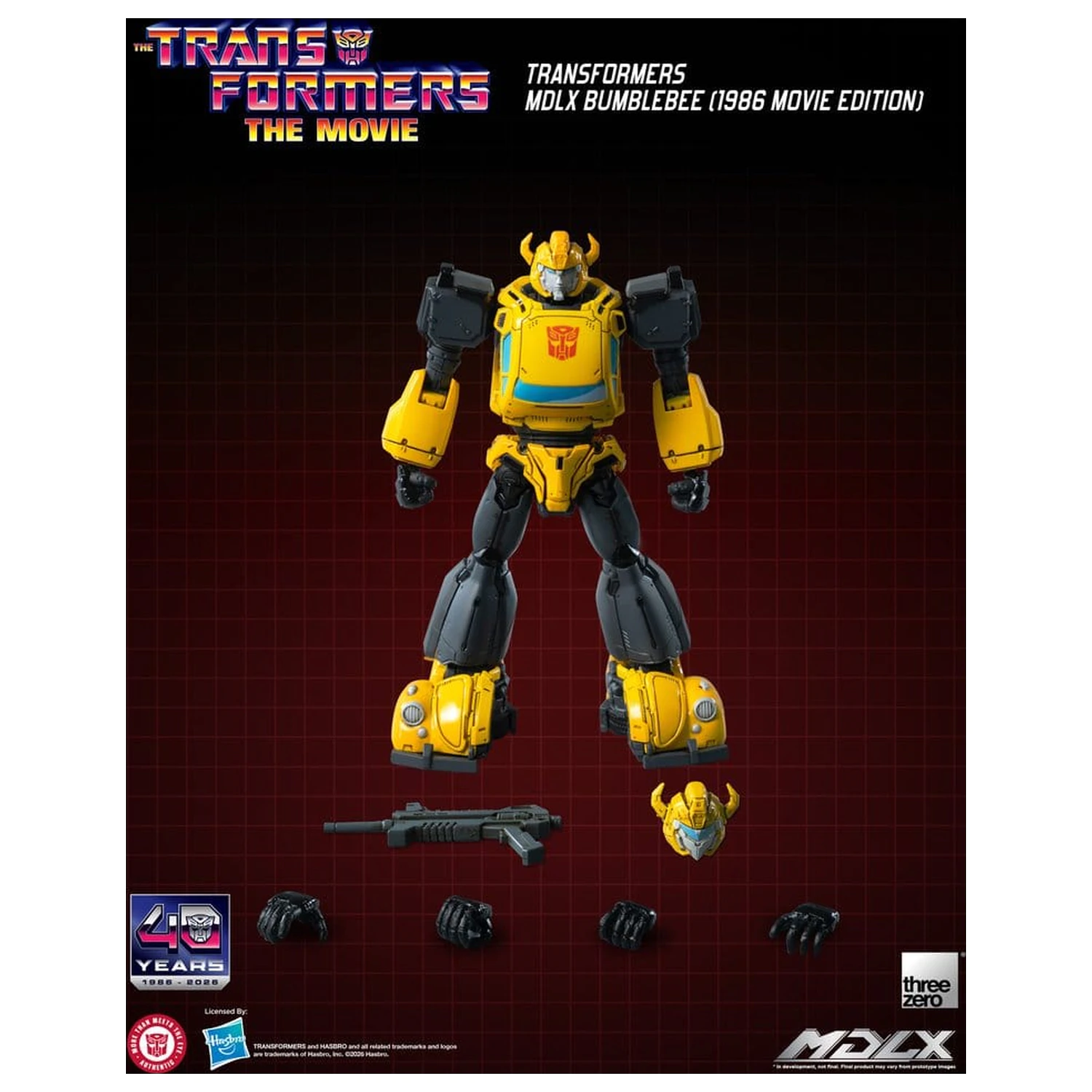 Transformers MDLX Actionfigur Bumblebee (1986 Movie Edition) 12 cm Produktfoto