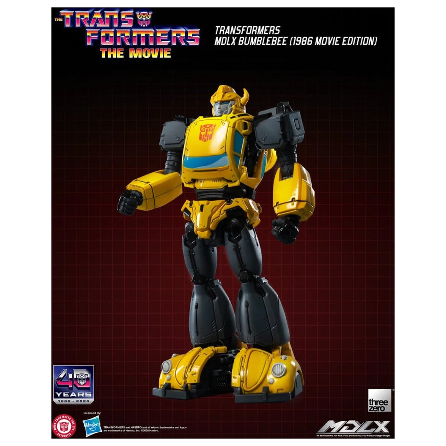 Transformers MDLX Actionfigur Bumblebee (1986 Movie Edition) 12 cm Produktfoto