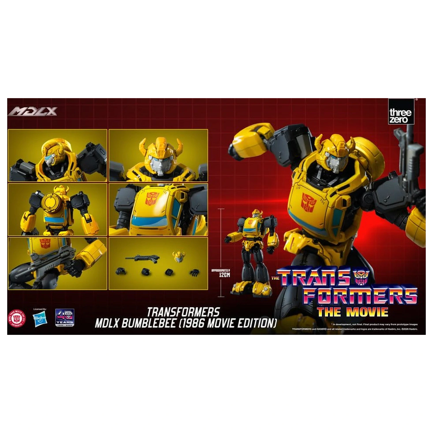 Transformers MDLX Actionfigur Bumblebee (1986 Movie Edition) 12 cm Produktfoto