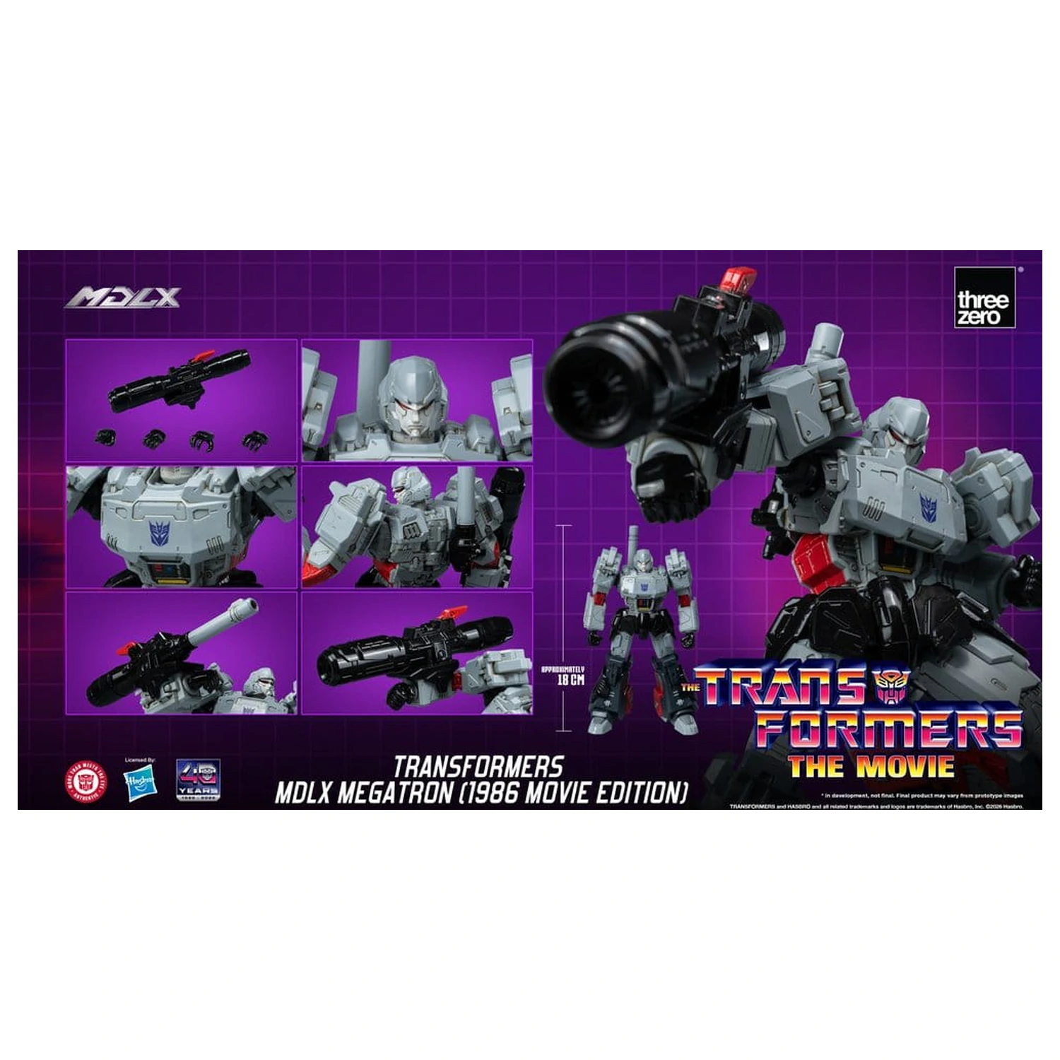 Transformers MDLX Actionfigur Megatron (1986 Movie Edition) 18 cm Produktfoto