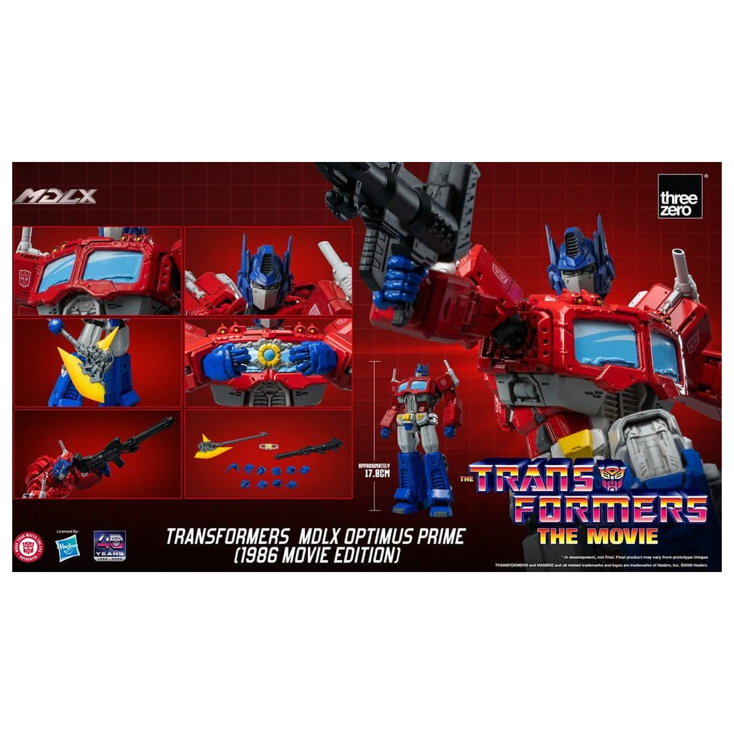 Transformers MDLX Actionfigur Optimus Prime (1986 Movie Edition) 18 cm Produktfoto