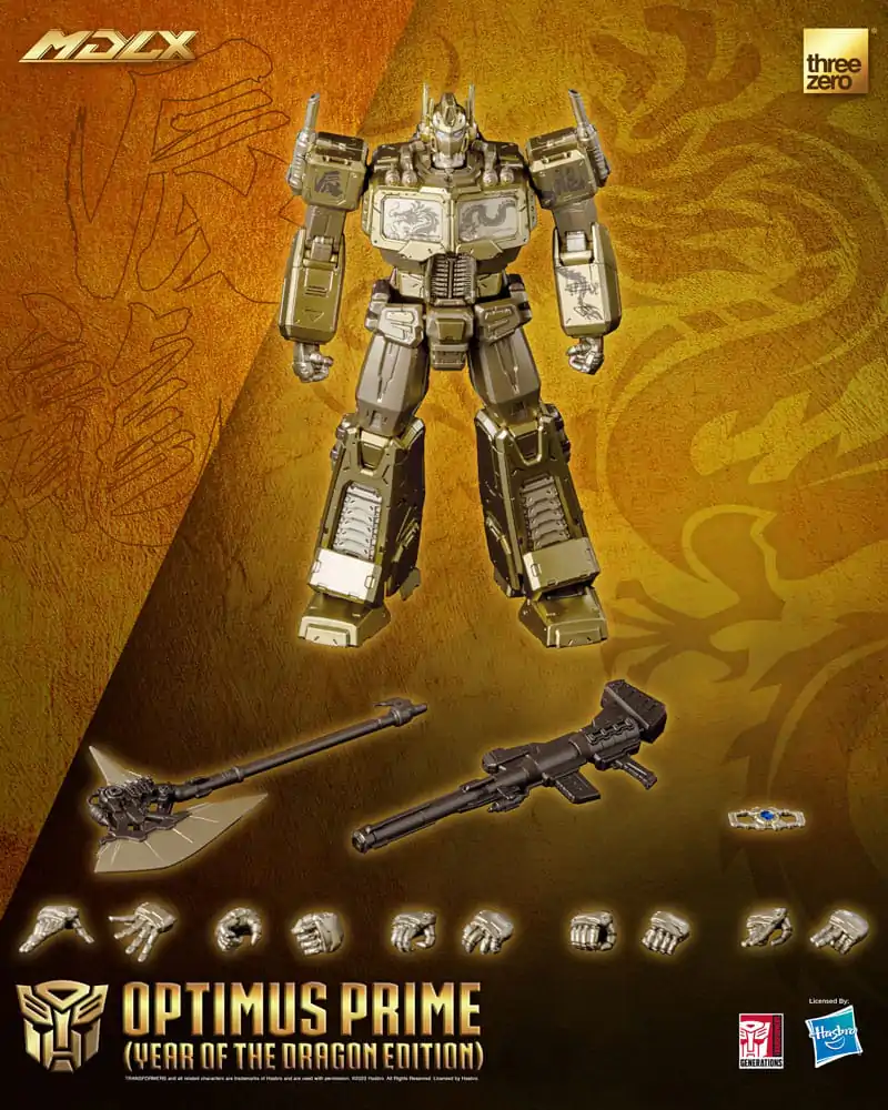 Transformers MDLX Actionfigur Optimus Prime (Year of the Dragon Edition) 18 cm Produktfoto