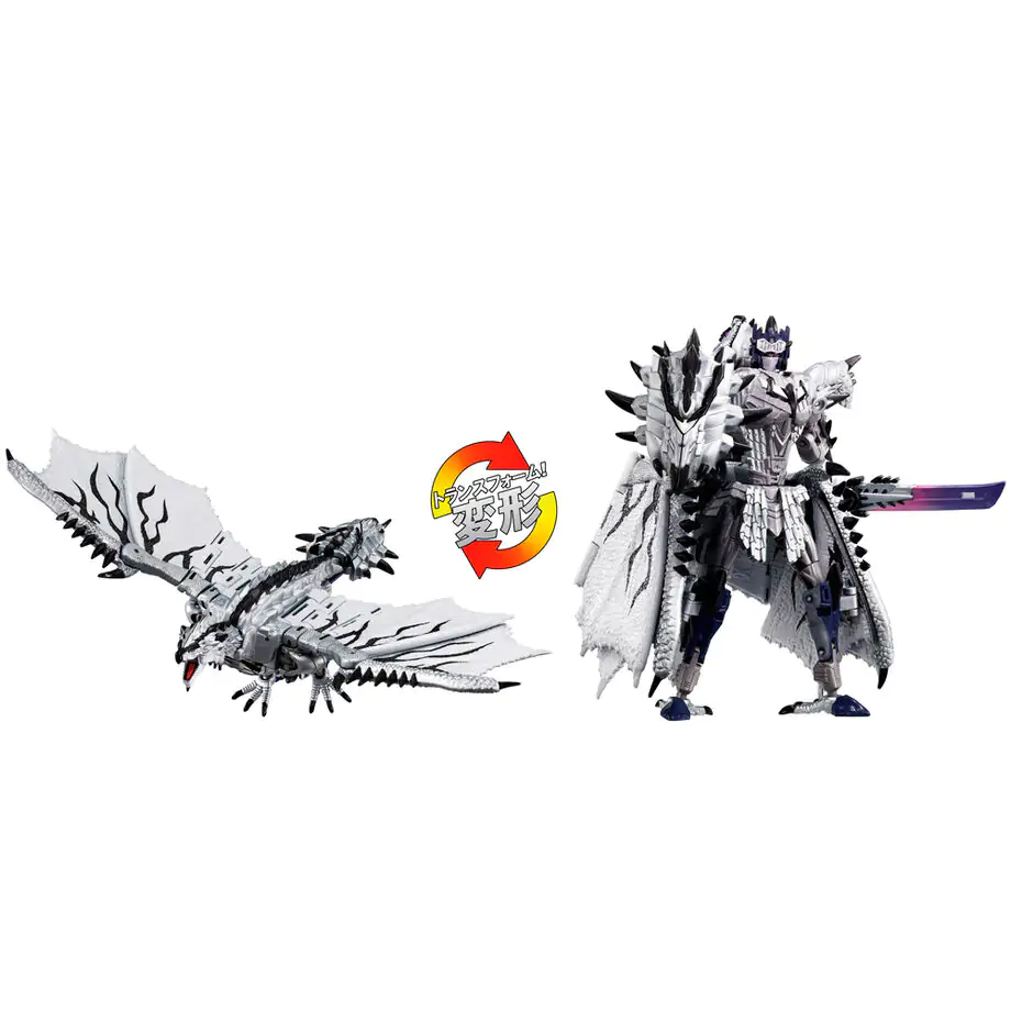 Transformers Monster Hunter Silver Rathalos Prime Figur 13 cm Produktfoto