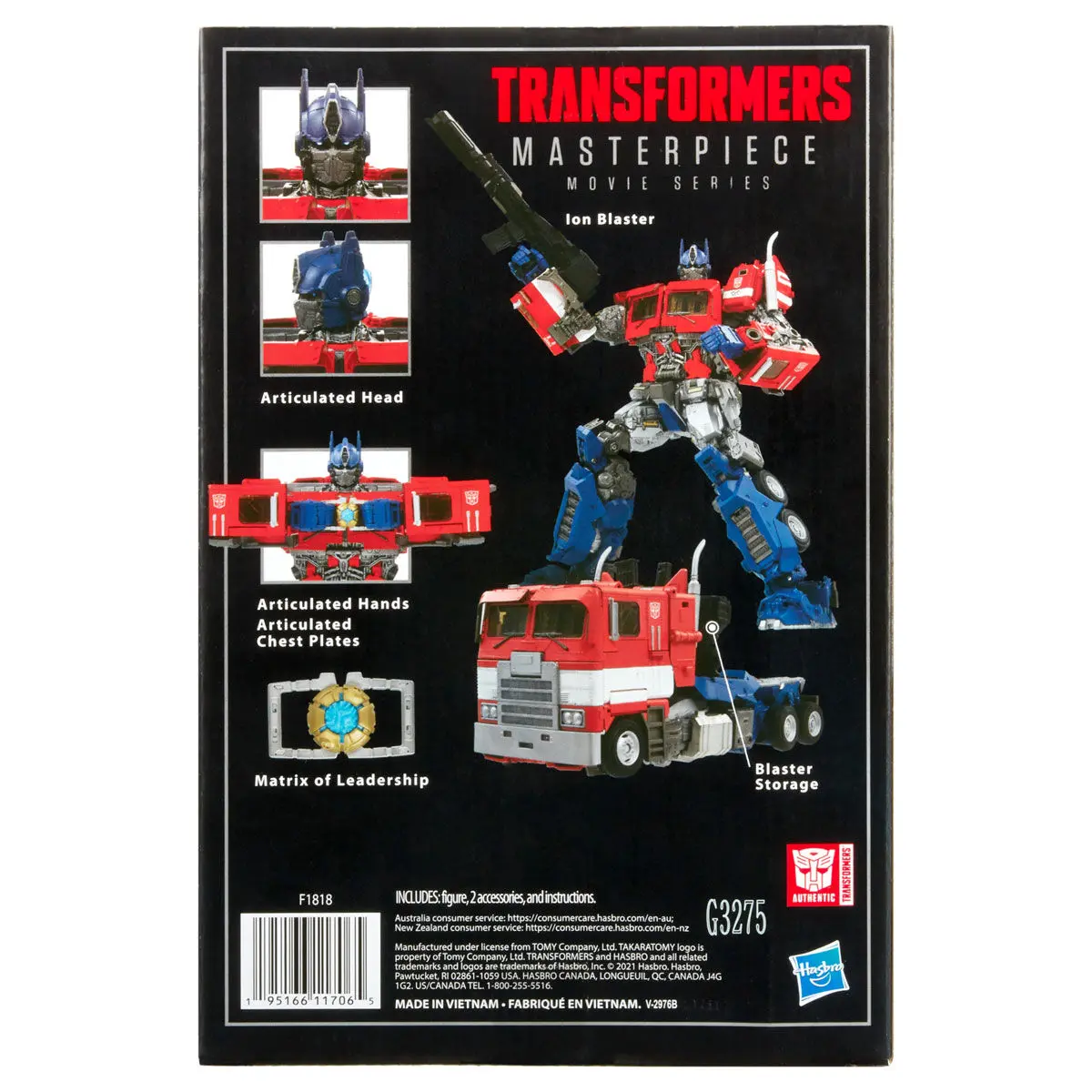 Transformers Move Masterpiece Bumblebee Optimus Prime 27 cm Produktfoto