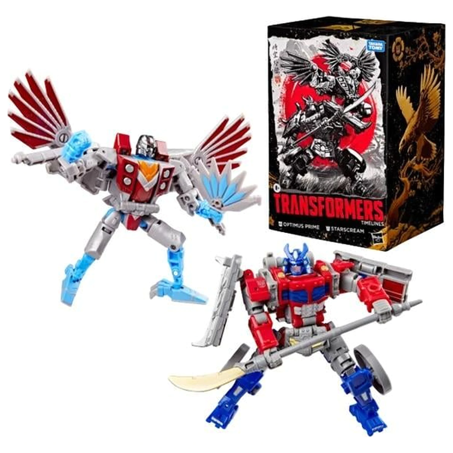 Transformers Optimus Prime & Starscream Figur Timeline 12,5 cm Produktfoto