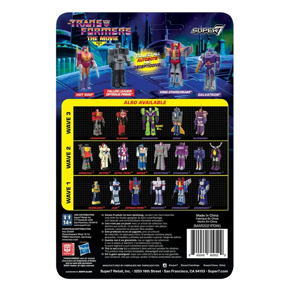 Transformers ReAction Actionfigur Wave 4 Hot Rod 10 cm Produktfoto