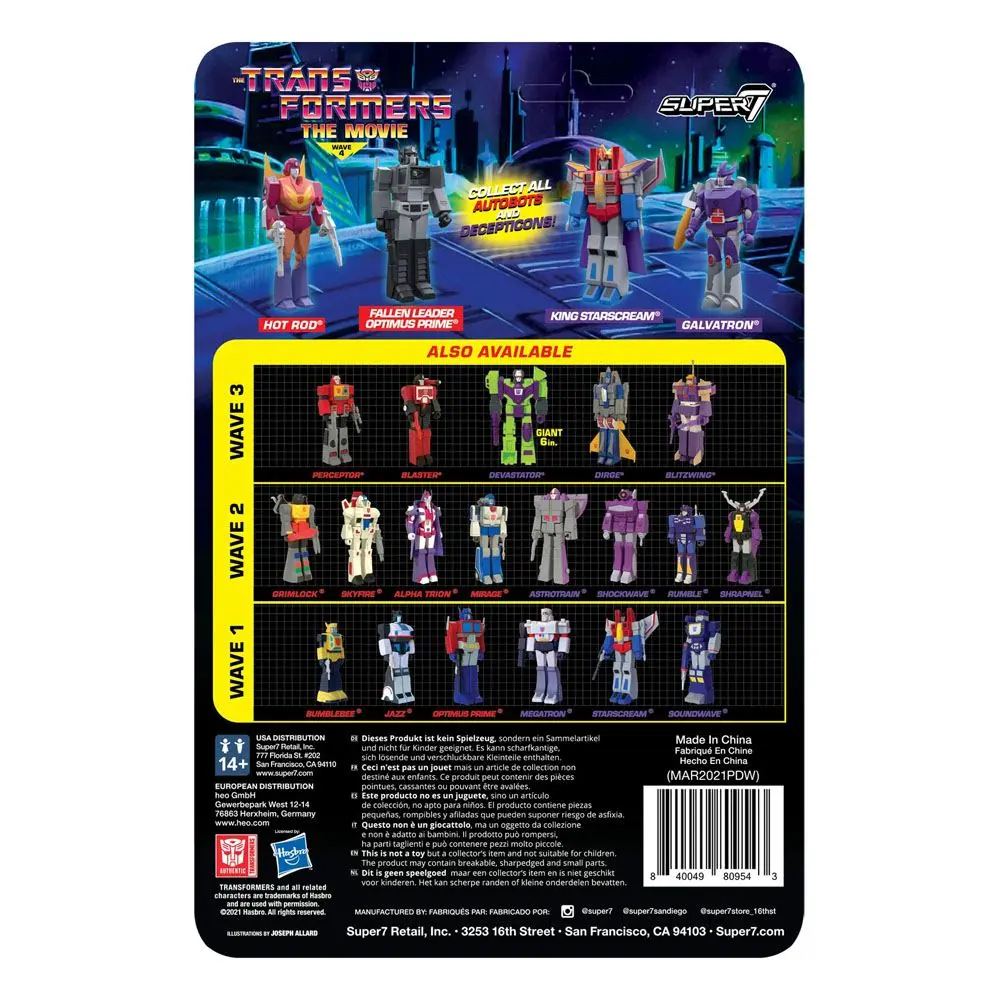 Transformers ReAction Actionfigur Wave 4 King Starscream 10 cm Produktfoto