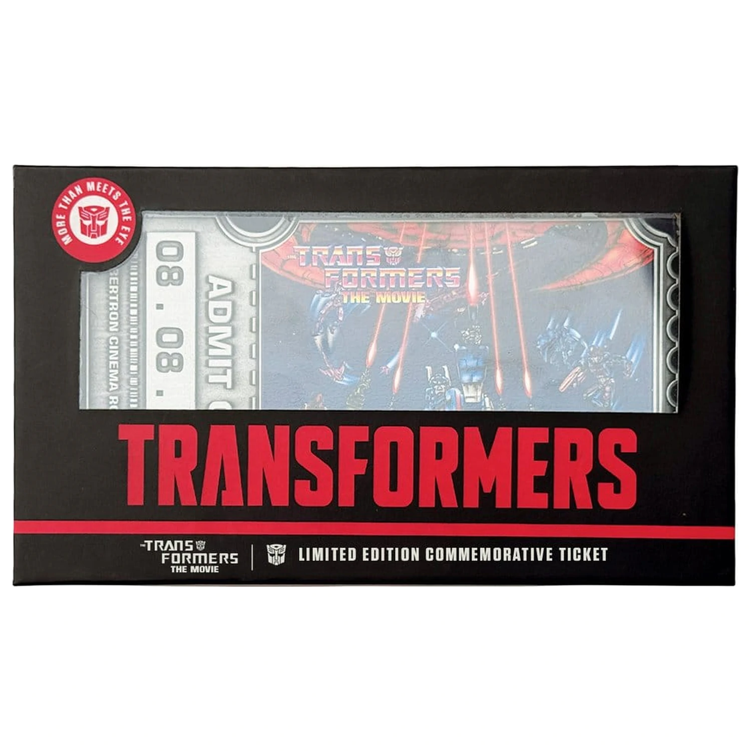 Transformers Replica The Movie 40th Anniversary Film Eintrittskarte Limitierte Edition 9 x 16 cm Produktfoto