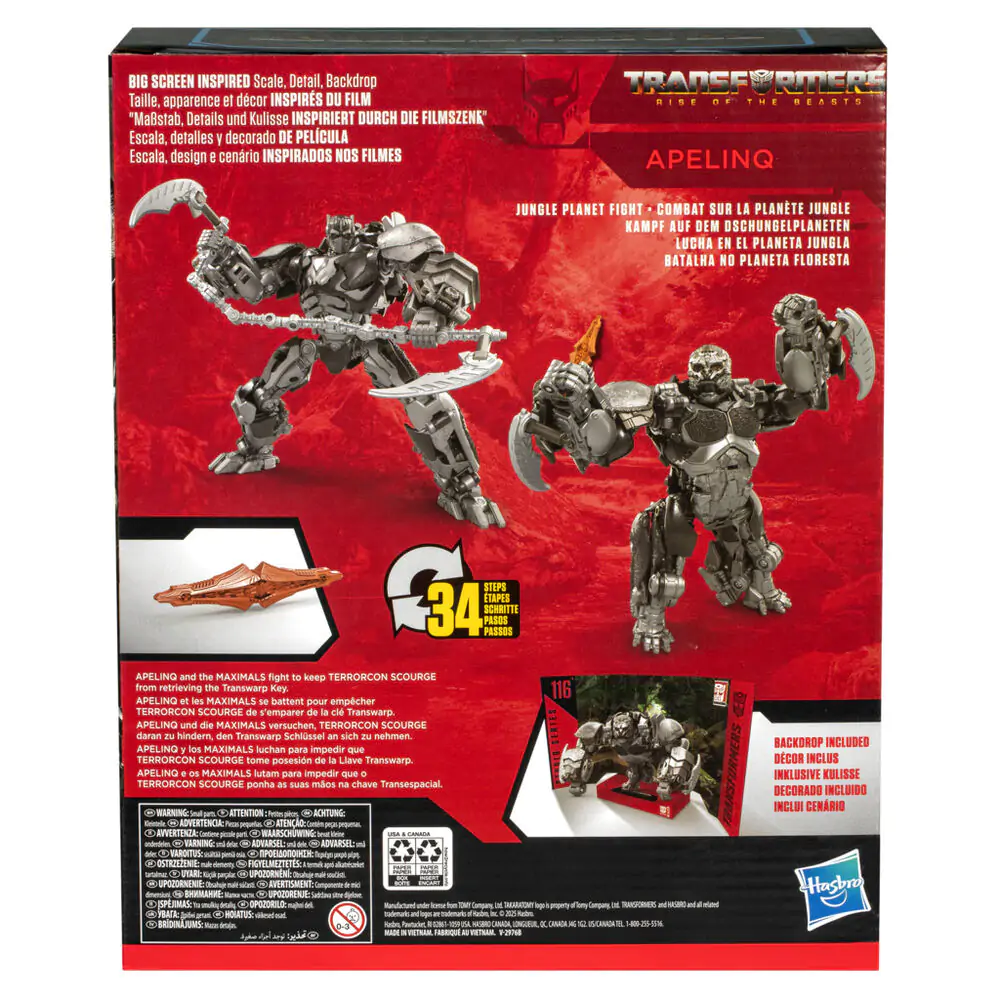 Transformers Rise of the Beast Studio Series Apeling Figur 21,6cm termékfotó