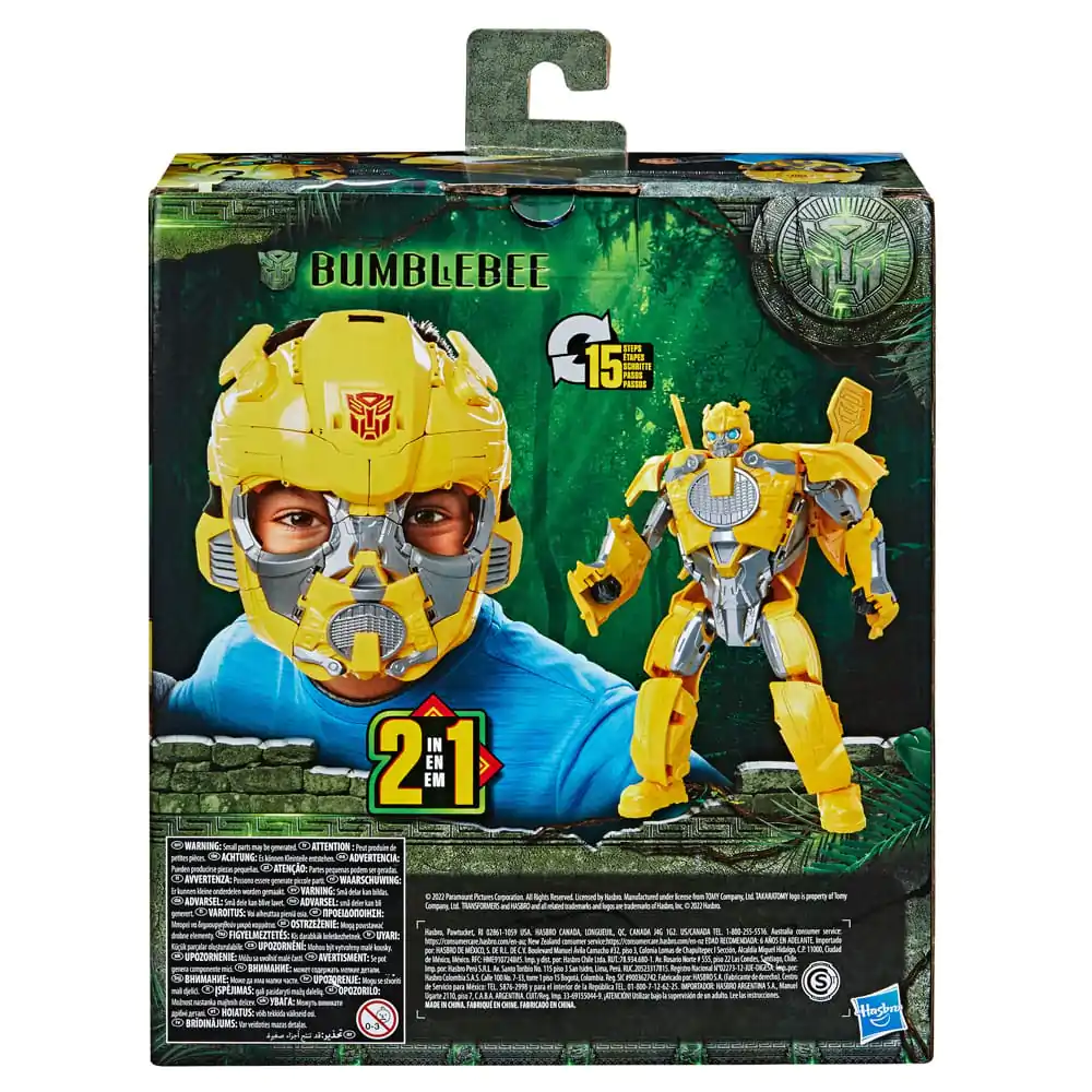 Transformers: Aufstieg der Bestien 2-in-1 Roleplay-Maske / Actionfigur Bumblebee 23 cm Produktfoto