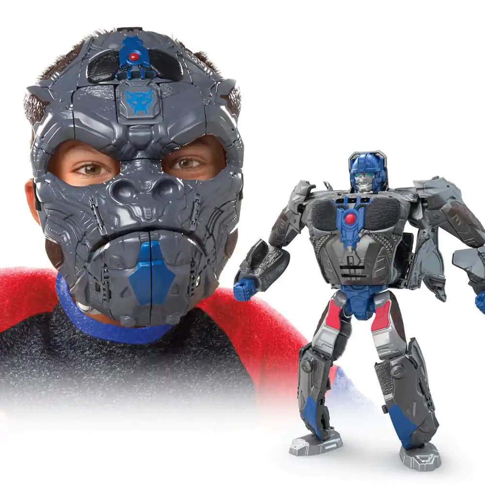 Transformers: Aufstieg der Bestien 2-in-1 Roleplay-Maske / Actionfigur Optimus Primal 23 cm Produktfoto