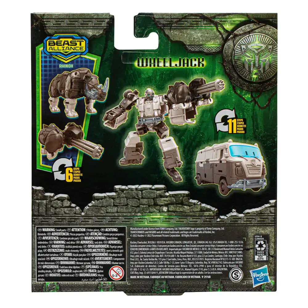 Transformers: Aufstieg der Bestien Beast Alliance Weaponizer Actionfiguren 2er-Pack Wheeljack &amp; Rhinox 13 cm Produktfoto