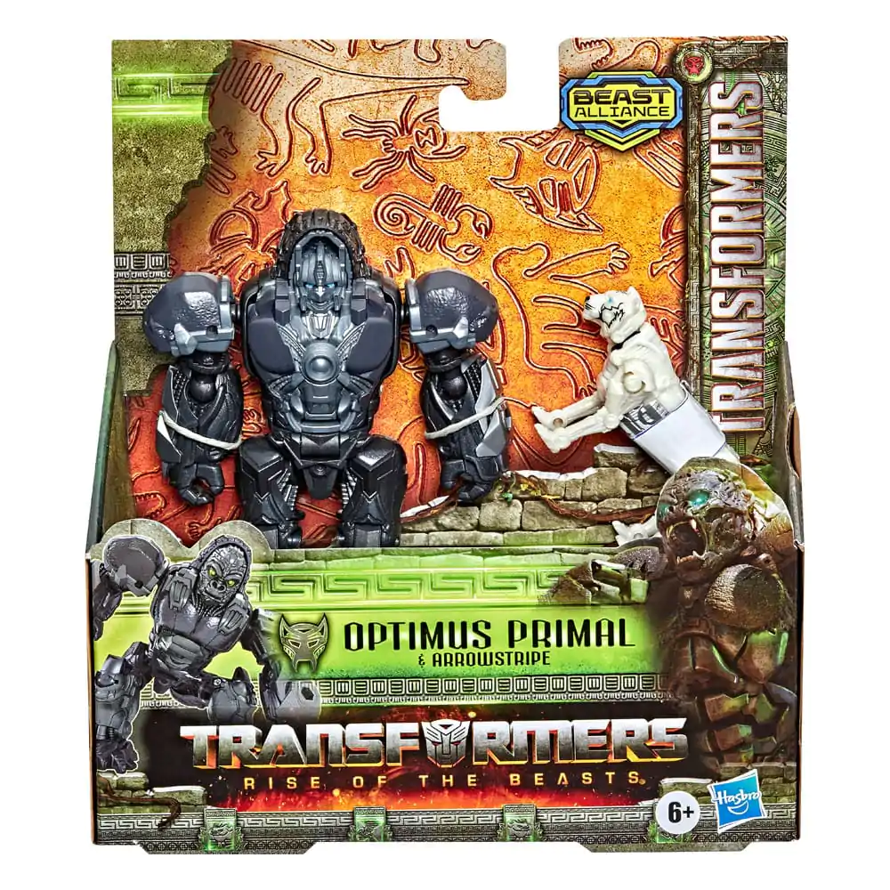 Transformers: Aufstieg der Bestien Beast Alliance Weaponizer Actionfiguren 2er-Pack Optimus Primal &amp; Arrowstripe 13 cm Produktfoto