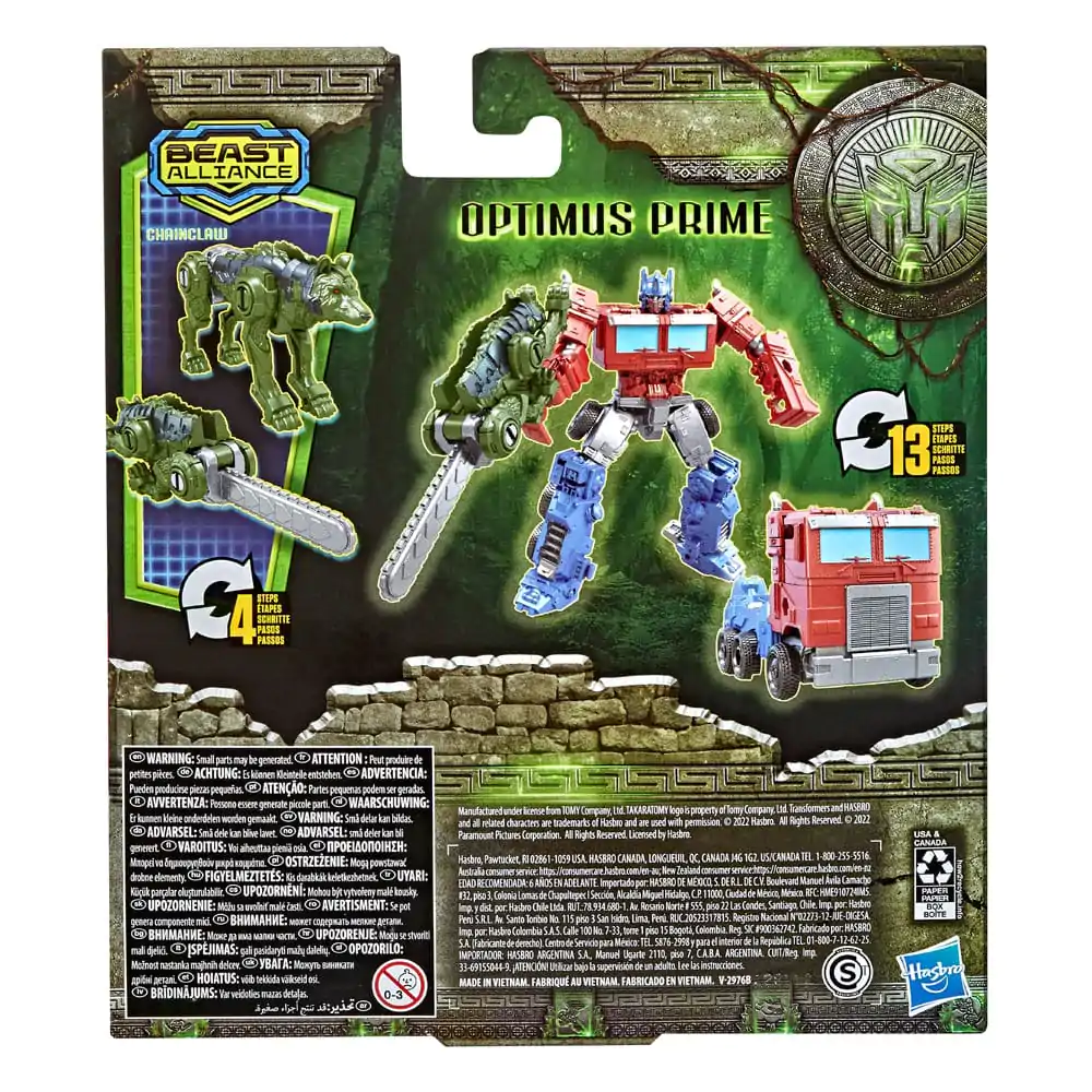 Transformers: Aufstieg der Bestien Beast Alliance Weaponizer Actionfiguren 2er-Pack Optimus Prime &amp; Chainclaw 13 cm Produktfoto
