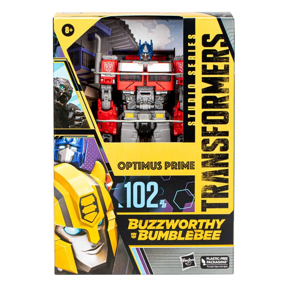 Transformers: Aufstieg der Bestien Buzzworthy Bumblebee Studio Series Actionfigur 102BB Optimus Prime 16 cm Produktfoto