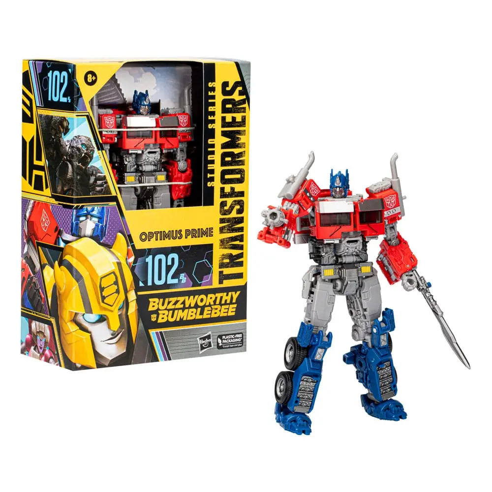 Transformers: Aufstieg der Bestien Buzzworthy Bumblebee Studio Series Actionfigur 102BB Optimus Prime 16 cm Produktfoto