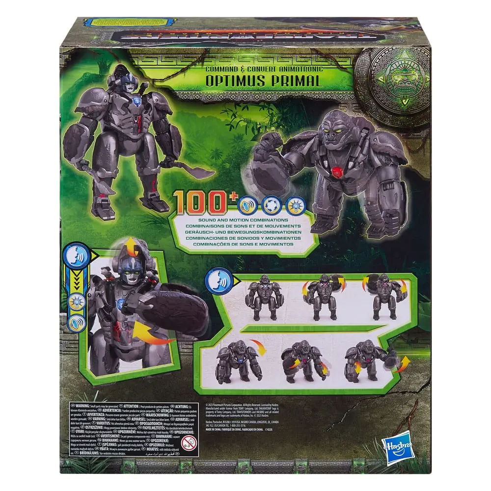 Transformers: Aufstieg der Bestien Elektronische Figur Command & Convert Animatronic Optimus Primal 32 cm Produktfoto