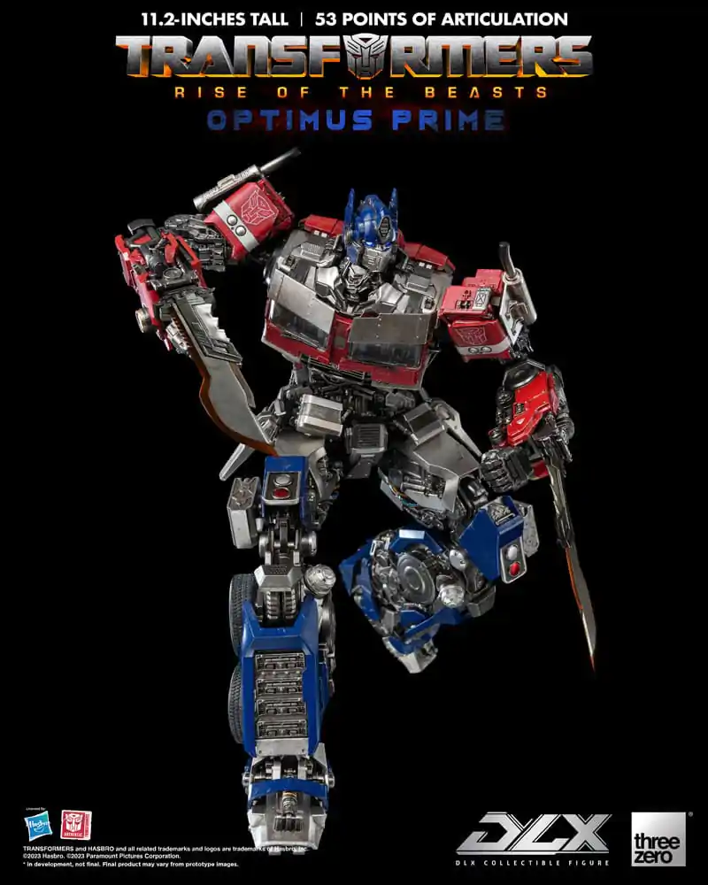 Transformers: Rise of the Beasts DLX Actionfigur 1/6 Optimus Prime 28 cm Produktfoto