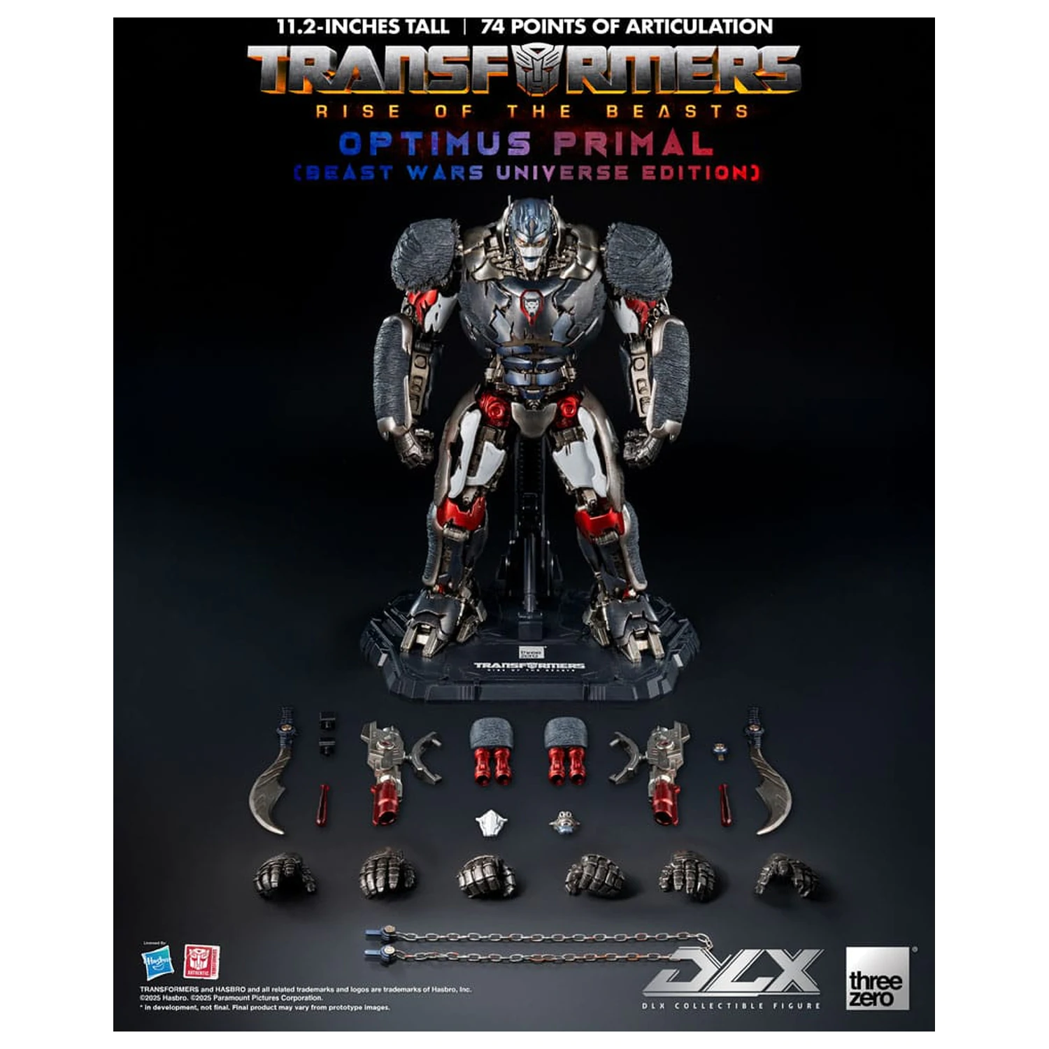Transformers: Rise of the Beasts DLX Action-Figur Optimus Primal (Beast Wars Universe Edition) 29 cm Produktfoto