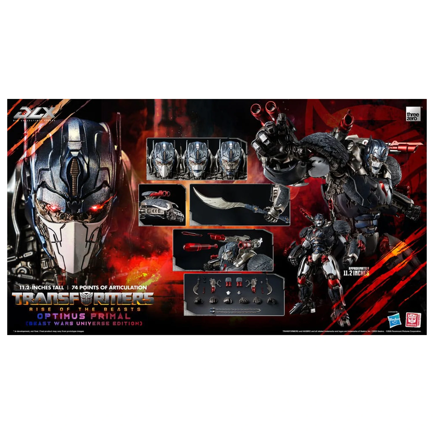 Transformers: Rise of the Beasts DLX Action-Figur Optimus Primal (Beast Wars Universe Edition) 29 cm Produktfoto